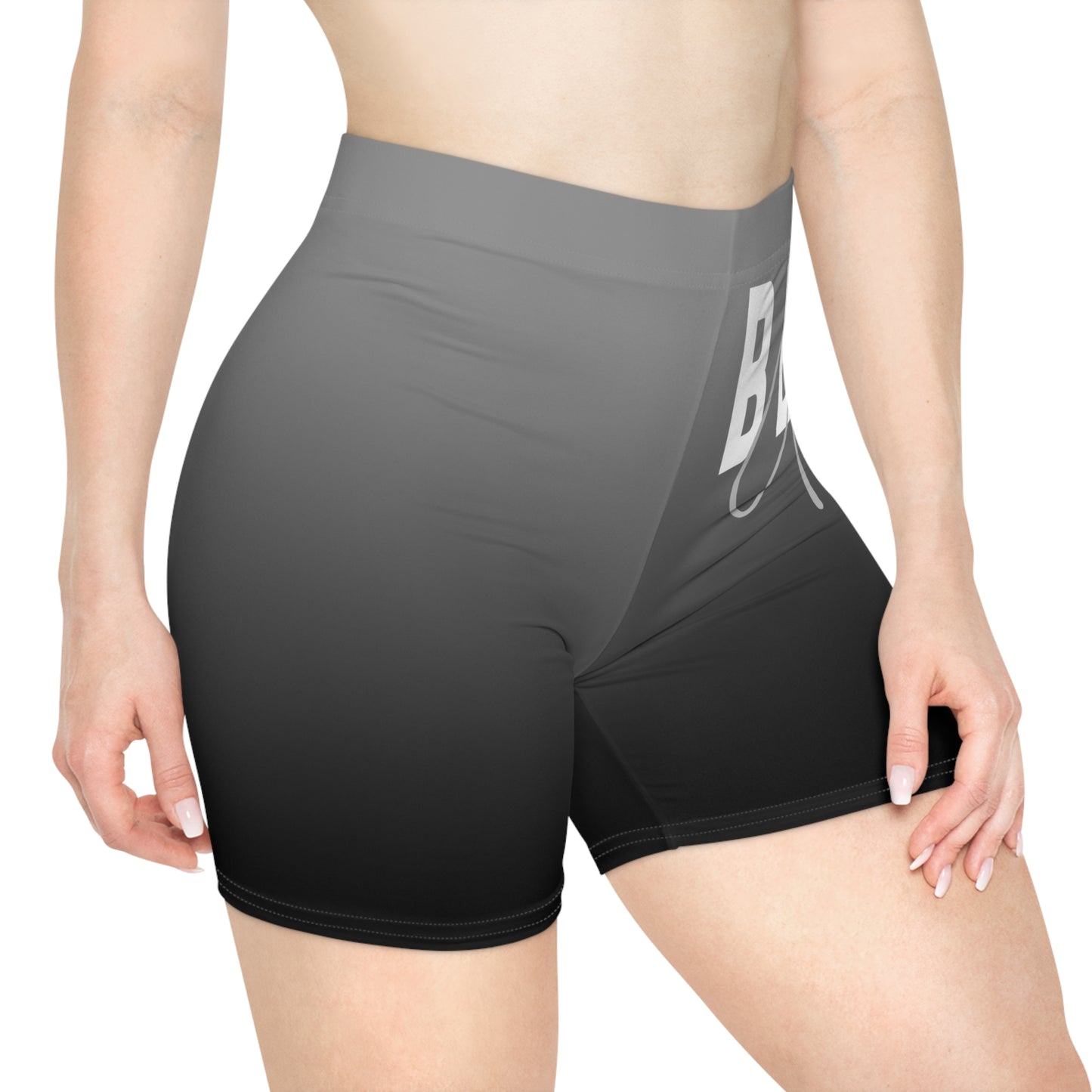 Women's Biker Shorts - Beyond Seen black Ombre