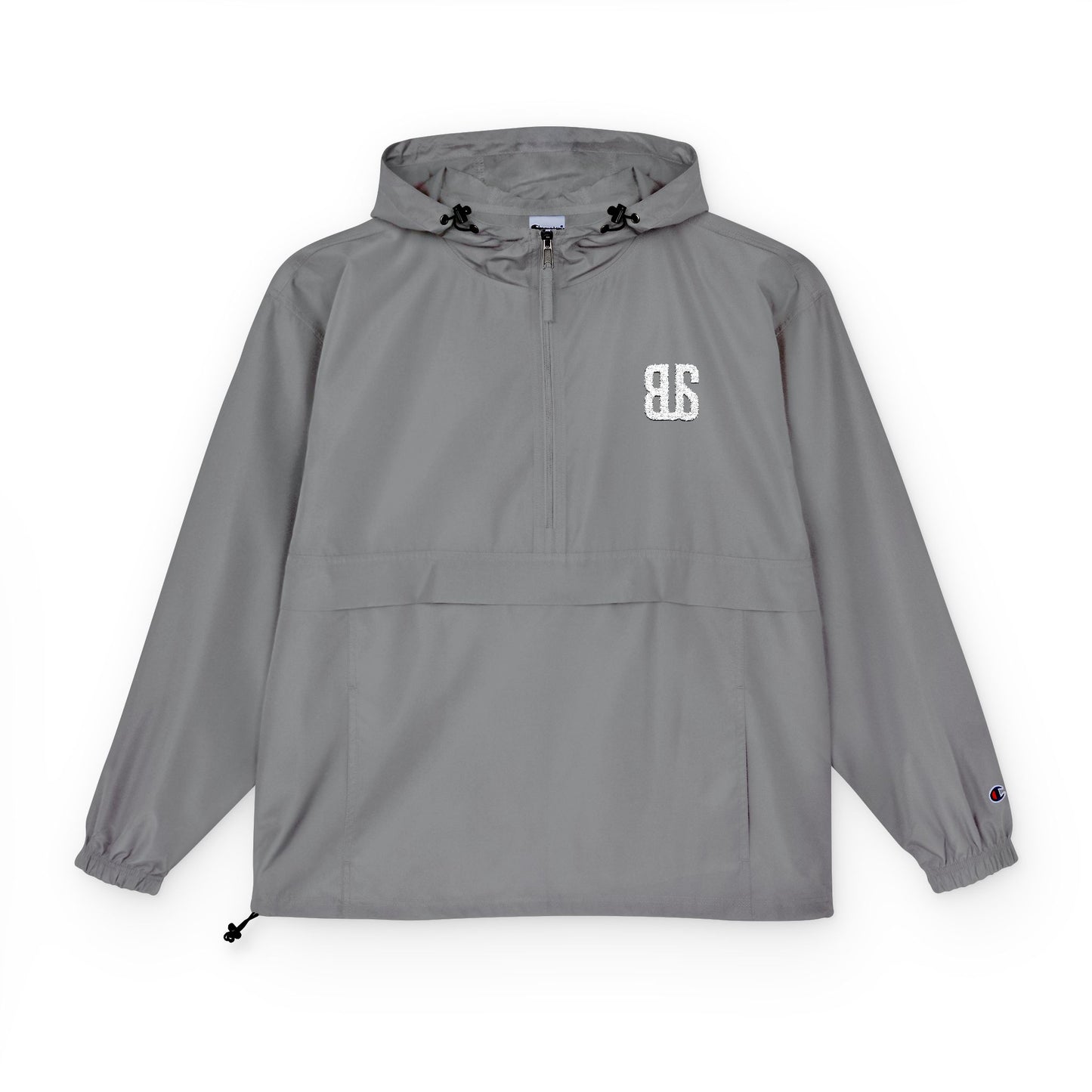 Champion Packable Orange Anorak Jacket - Lightweight Windbreaker for Outdoor Adventures
