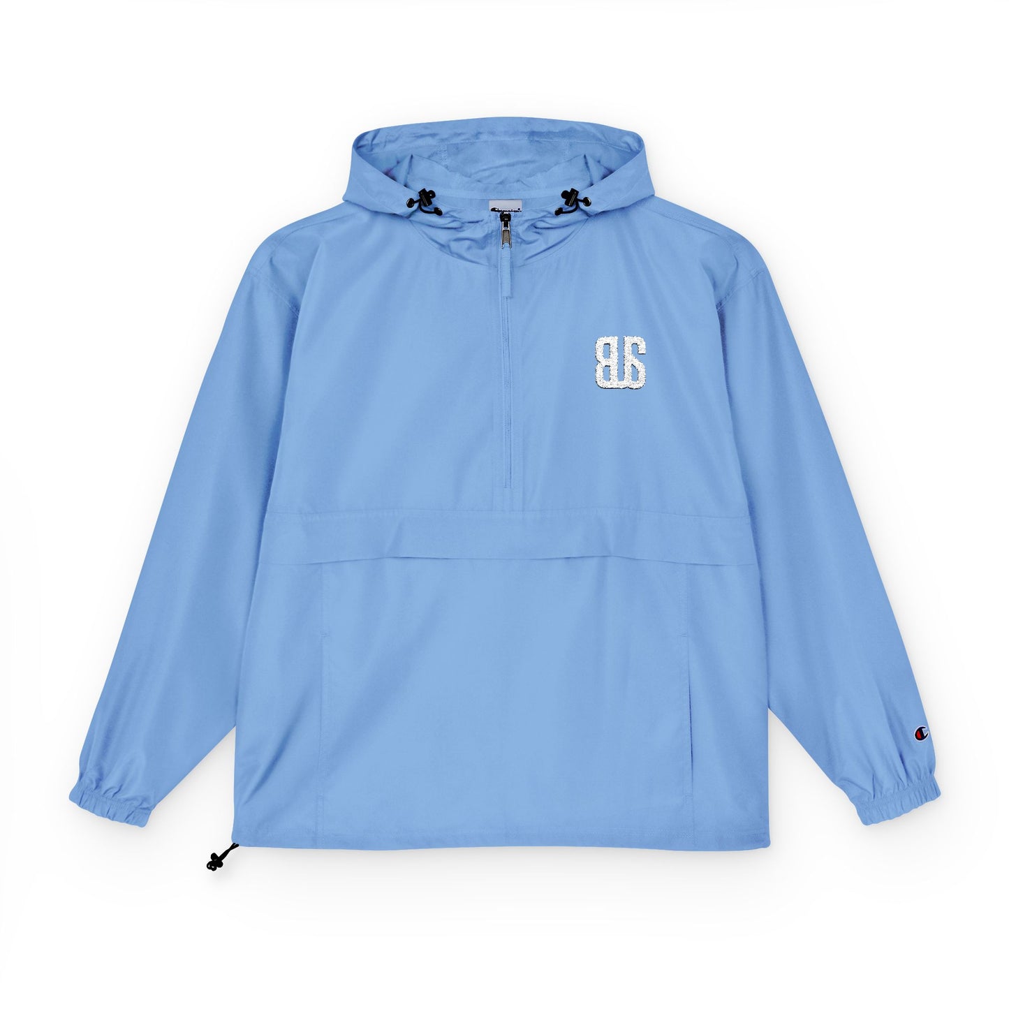 Champion Packable Orange Anorak Jacket - Lightweight Windbreaker for Outdoor Adventures