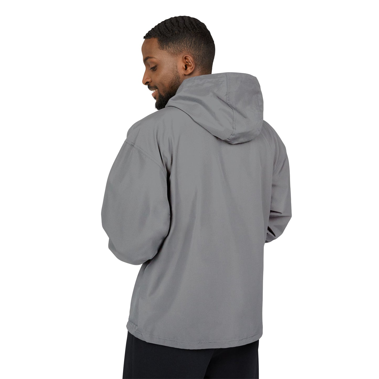 Champion Packable Orange Anorak Jacket - Lightweight Windbreaker for Outdoor Adventures