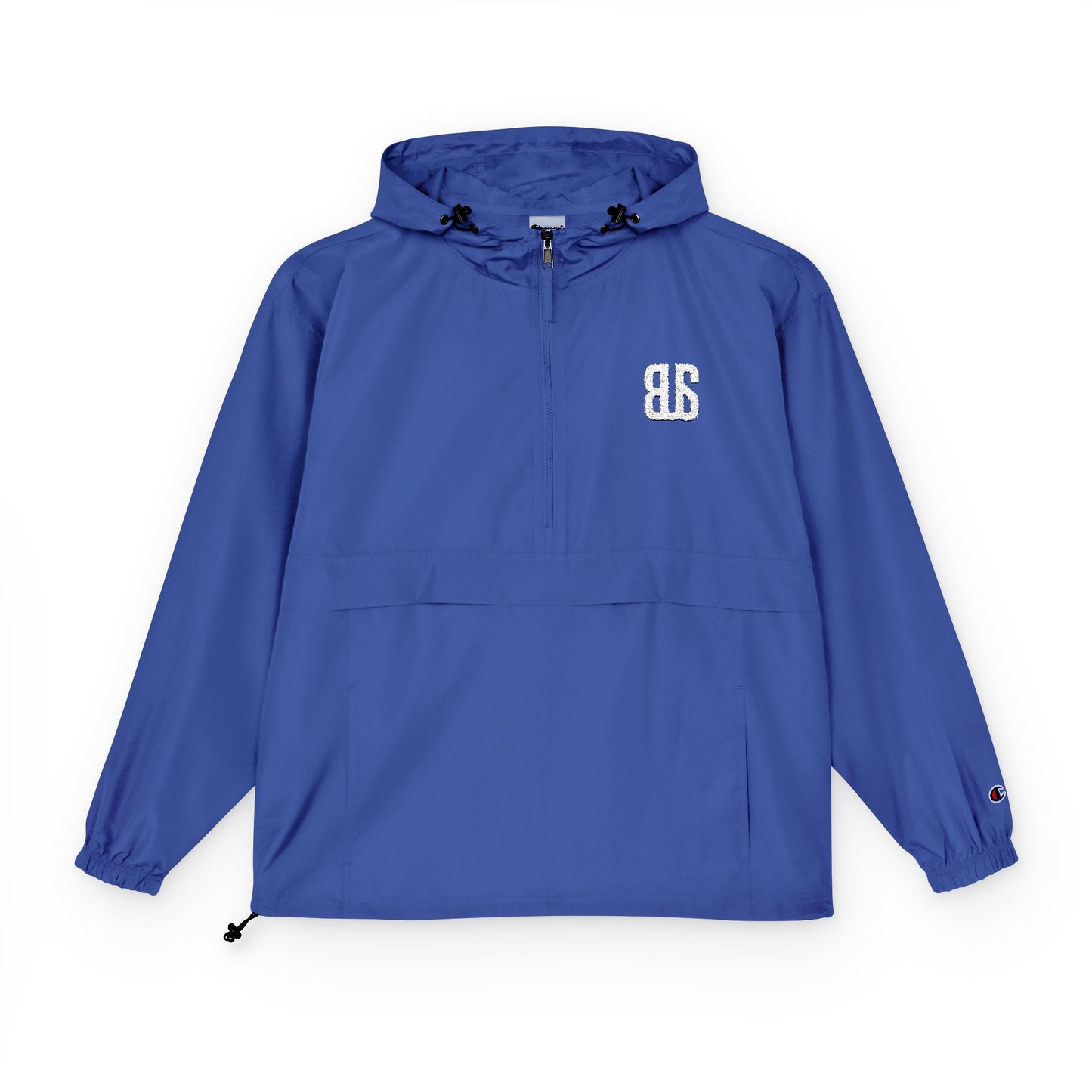 Champion Packable Orange Anorak Jacket - Lightweight Windbreaker for Outdoor Adventures