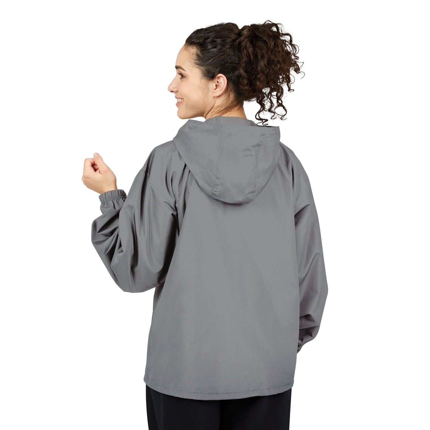 Champion Packable Orange Anorak Jacket - Lightweight Windbreaker for Outdoor Adventures