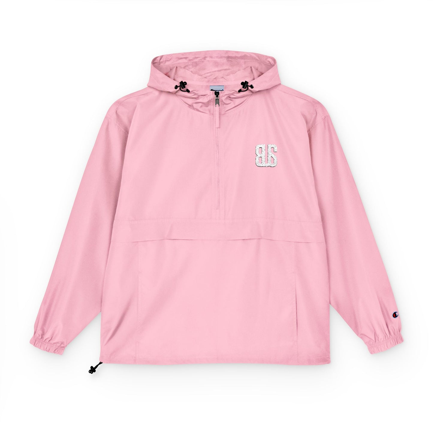 Champion Packable Orange Anorak Jacket - Lightweight Windbreaker for Outdoor Adventures