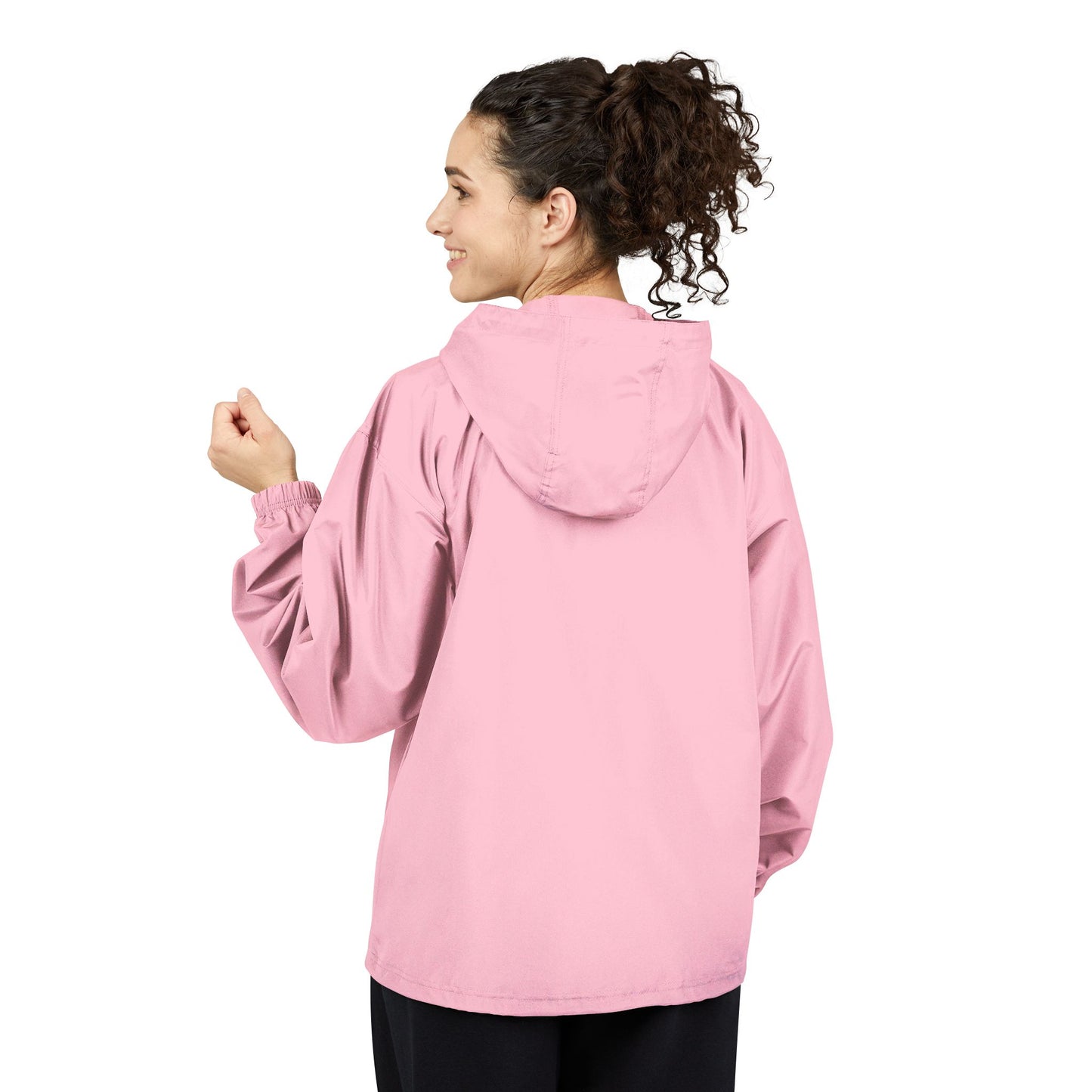 Champion Packable Orange Anorak Jacket - Lightweight Windbreaker for Outdoor Adventures