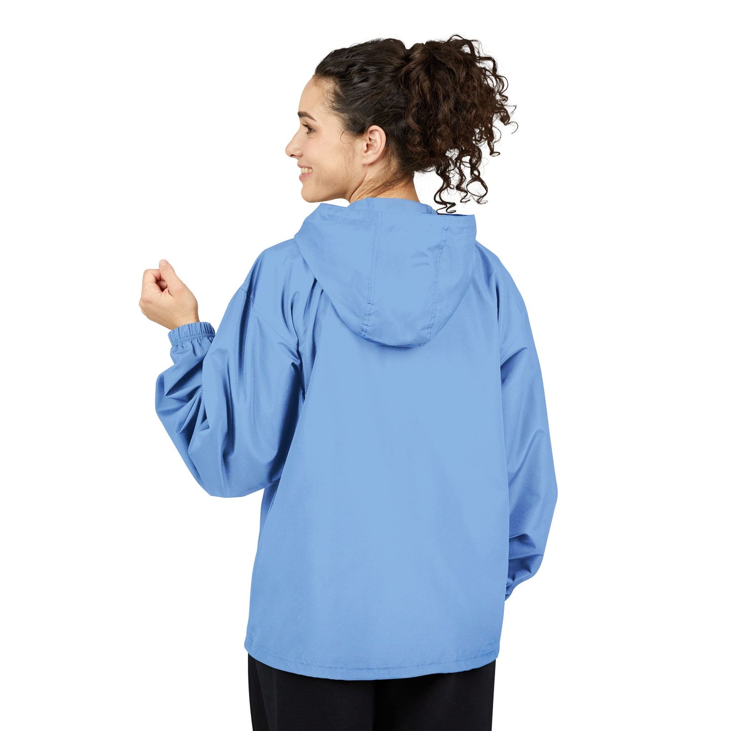 Champion Packable Orange Anorak Jacket - Lightweight Windbreaker for Outdoor Adventures