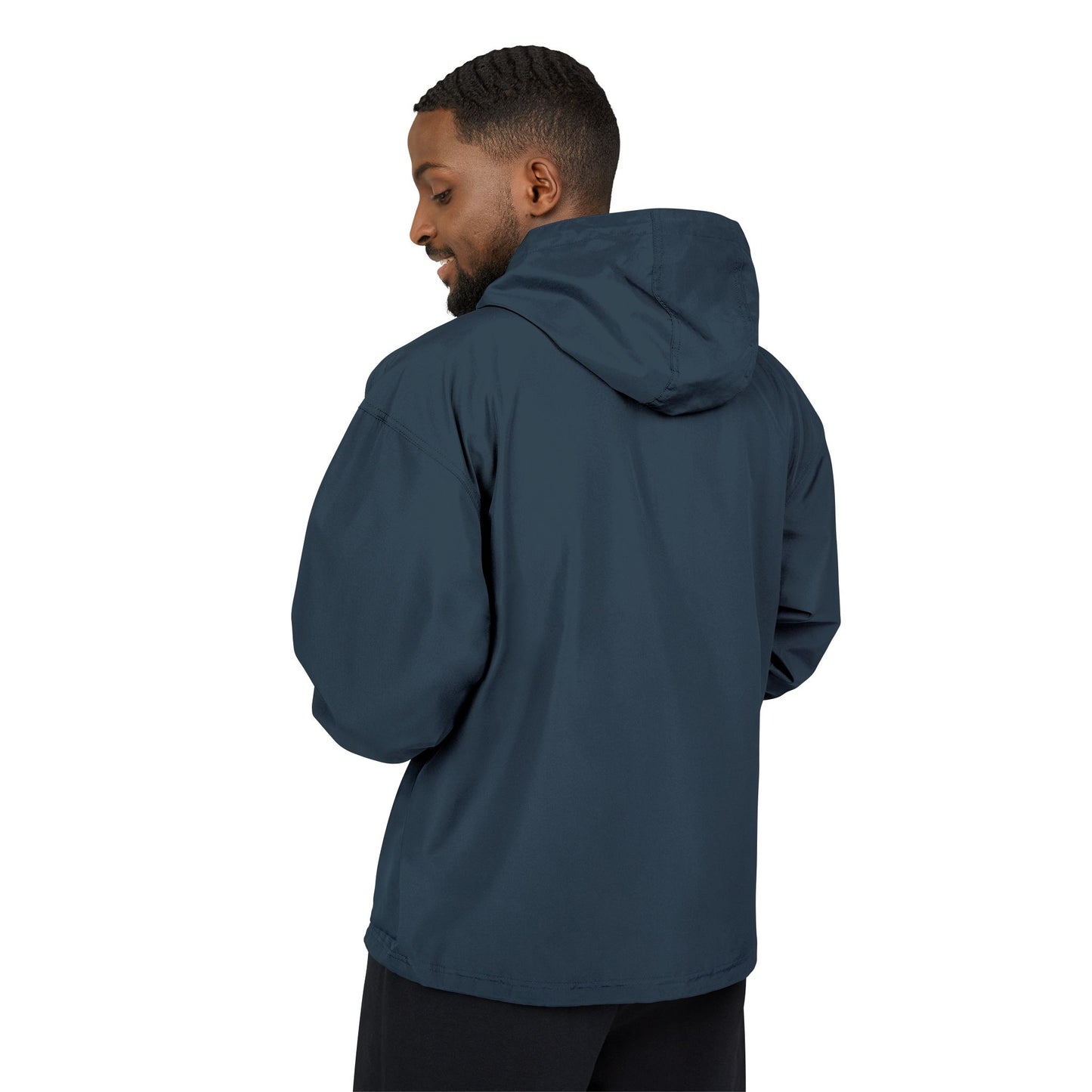 Champion Packable Orange Anorak Jacket - Lightweight Windbreaker for Outdoor Adventures