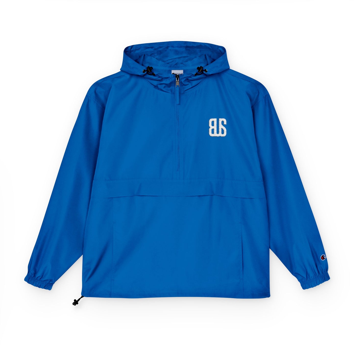 Champion Packable Orange Anorak Jacket - Lightweight Windbreaker for Outdoor Adventures