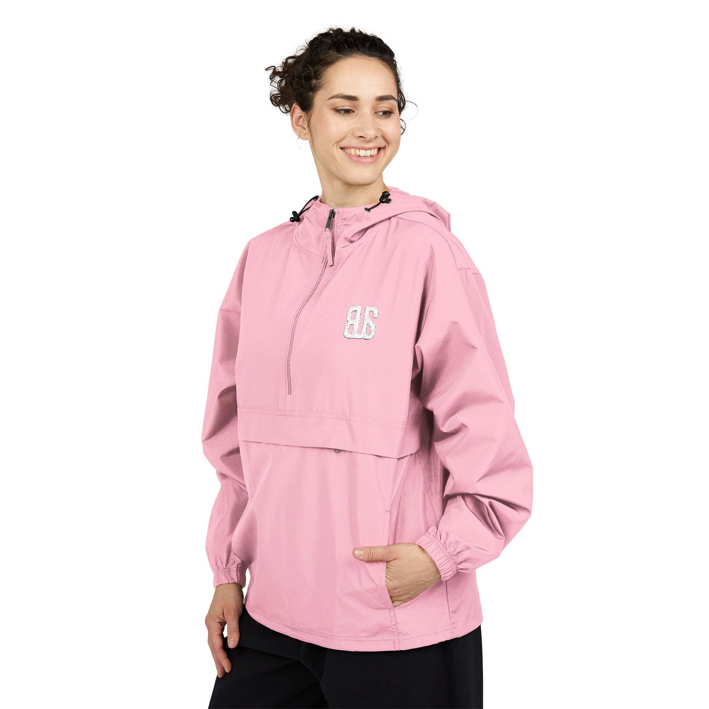 Champion Packable Orange Anorak Jacket - Lightweight Windbreaker for Outdoor Adventures
