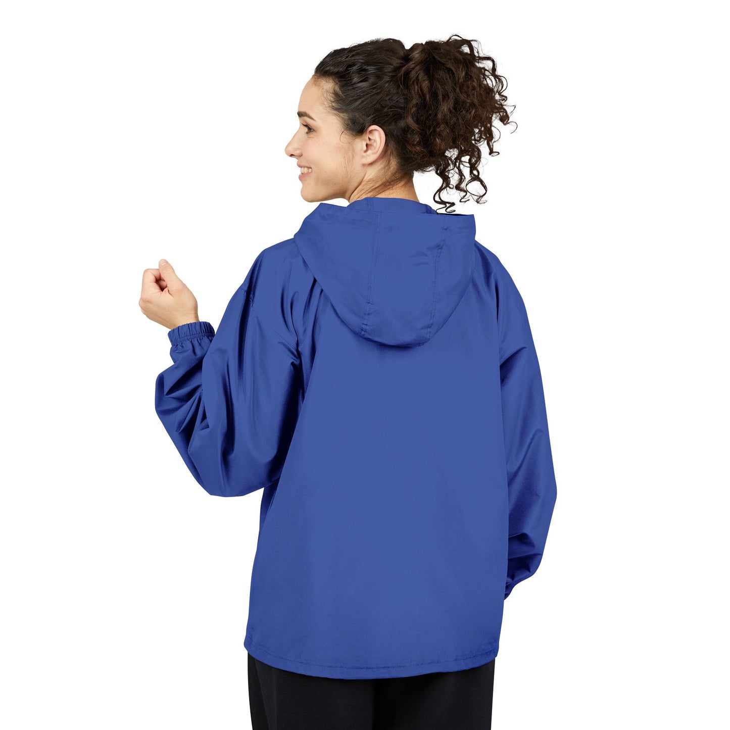 Champion Packable Orange Anorak Jacket - Lightweight Windbreaker for Outdoor Adventures
