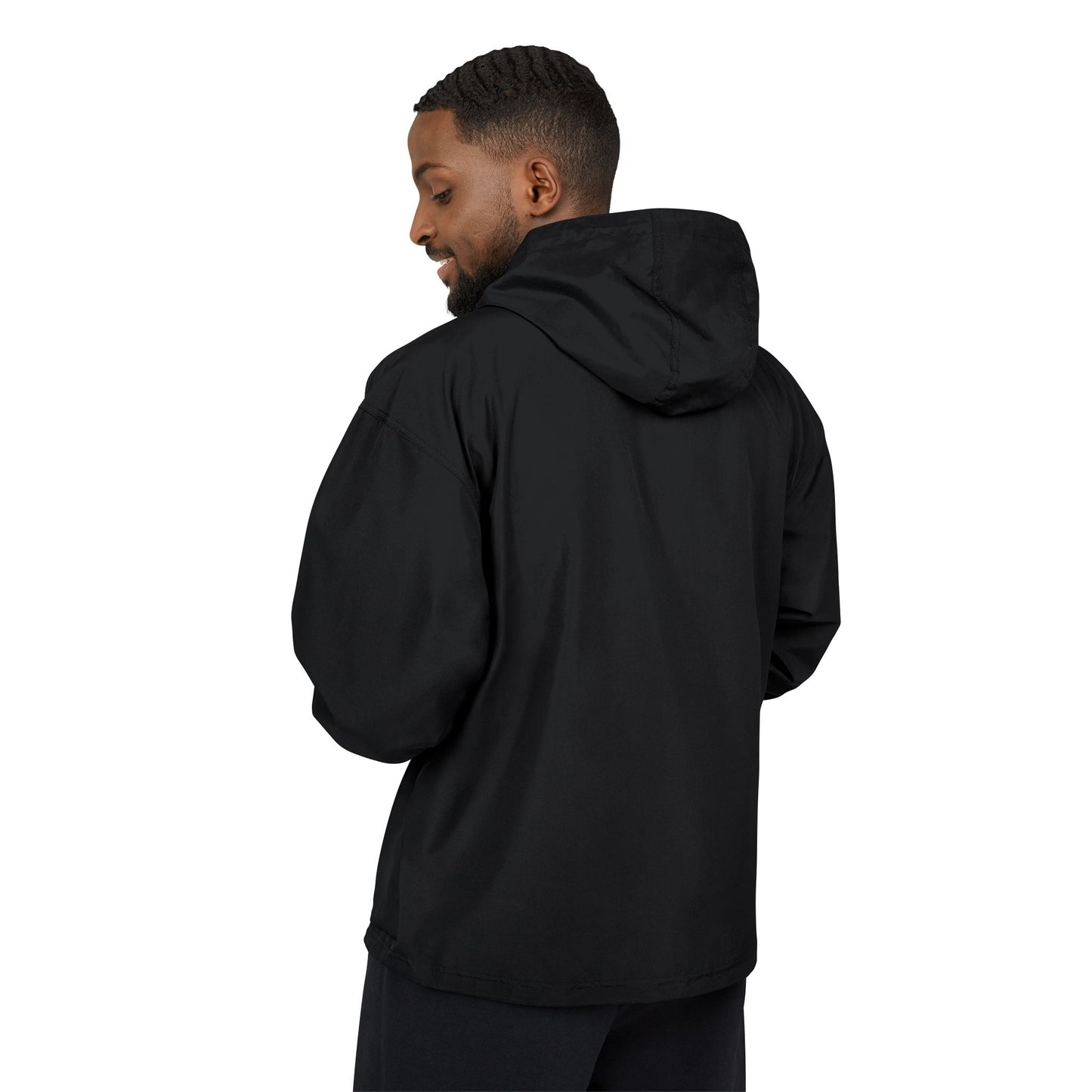 Champion Packable Orange Anorak Jacket - Lightweight Windbreaker for Outdoor Adventures