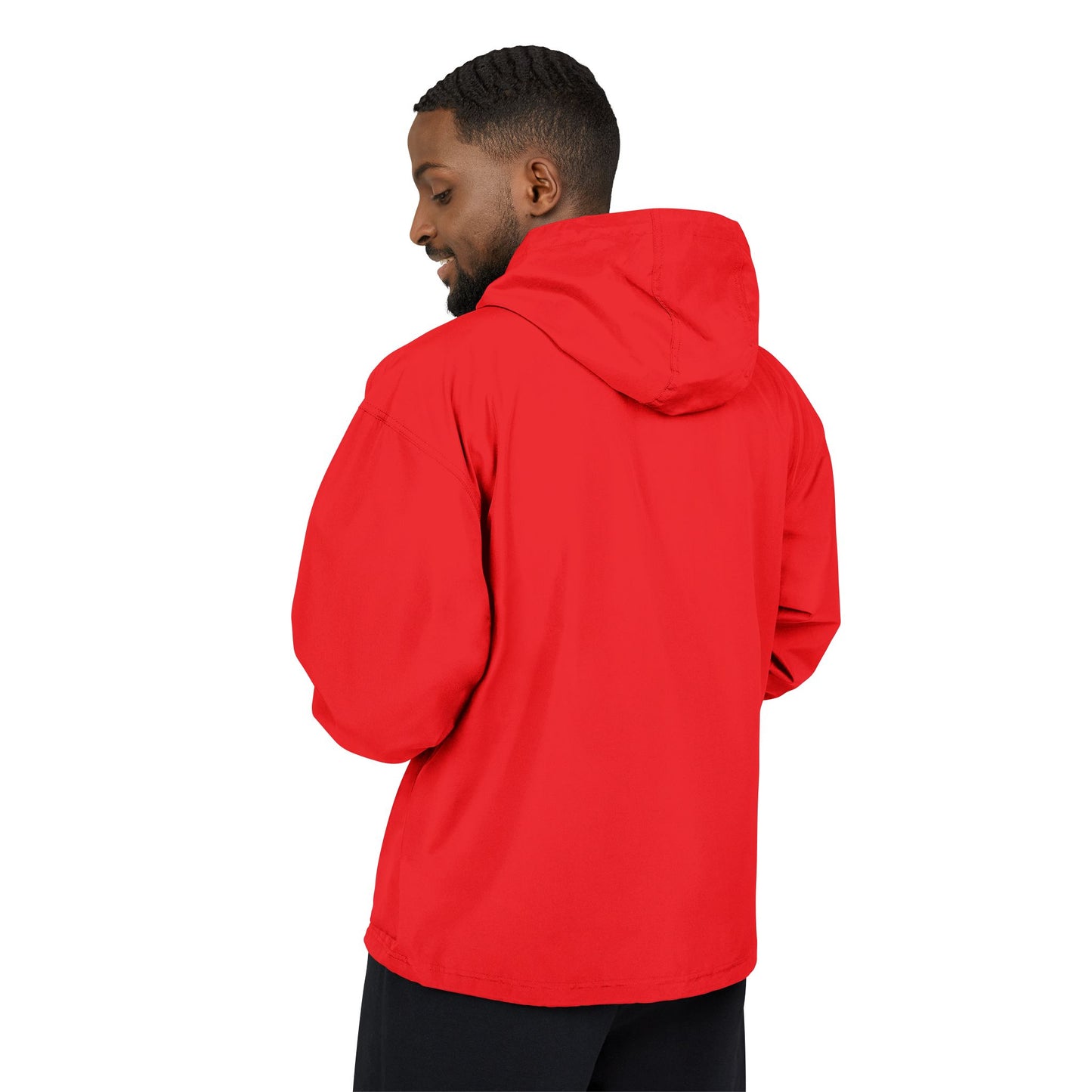 Champion Packable Orange Anorak Jacket - Lightweight Windbreaker for Outdoor Adventures