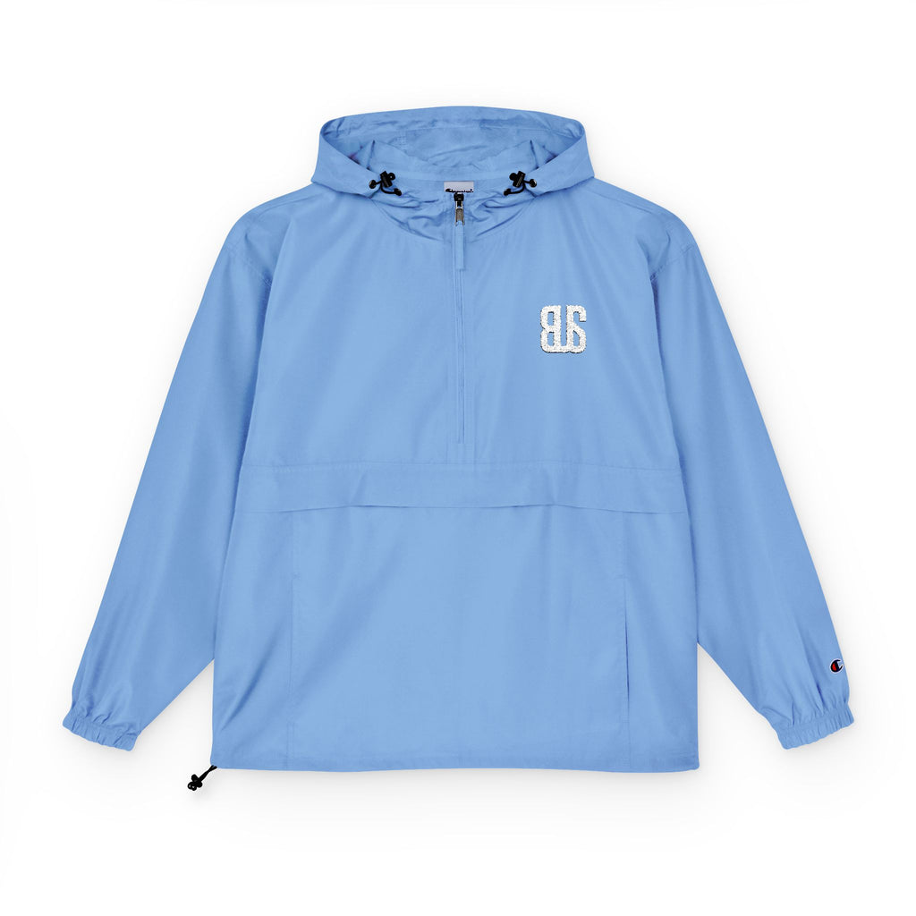 Champion Packable Orange Anorak Jacket - Lightweight Windbreaker for Outdoor Adventures