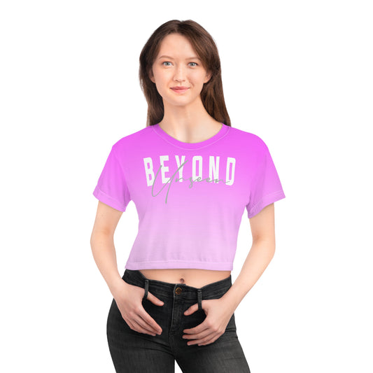 Beyond Crop Tee, Stylish Summer Shirt, Trendy Top for Women, Casual Wear, Gift for Friends, Festival Outfit