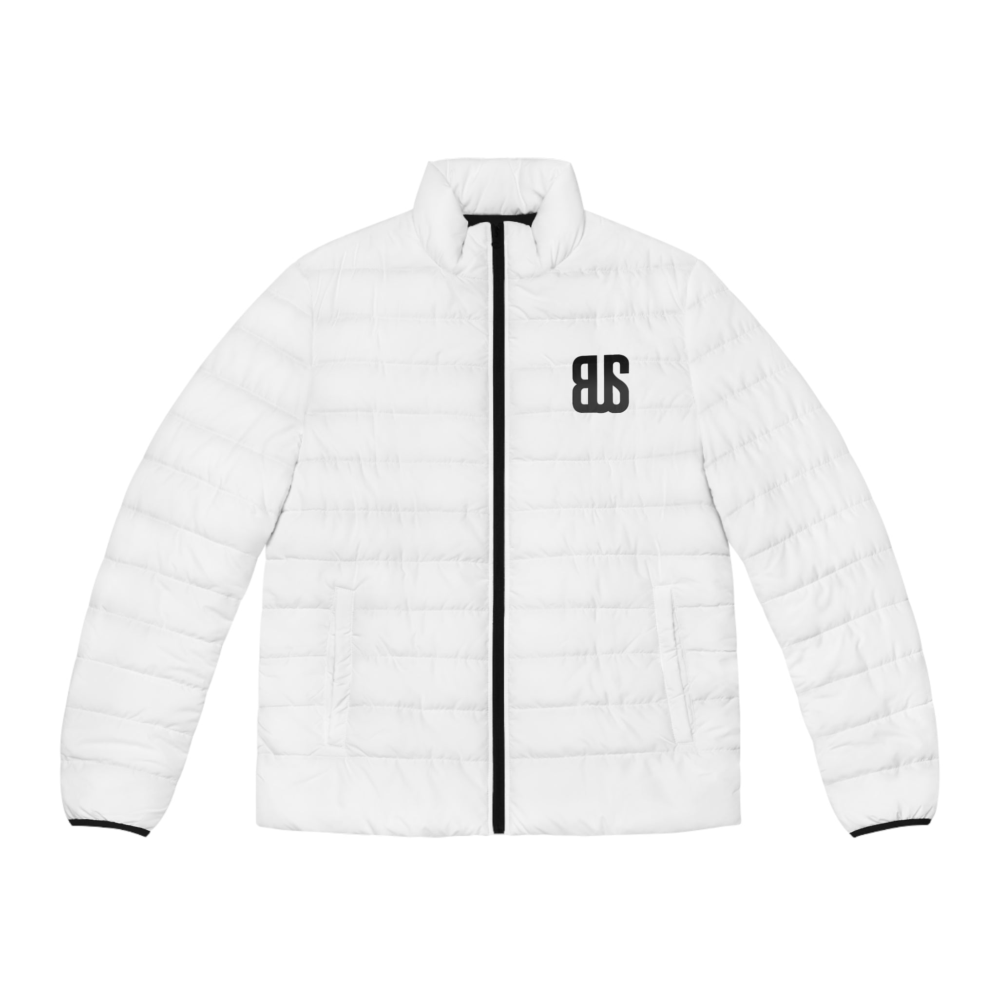 Beyond Unseen — Puffer Jacket Black/White — Beyond Unseen streetwear jacket, independent clothing brand