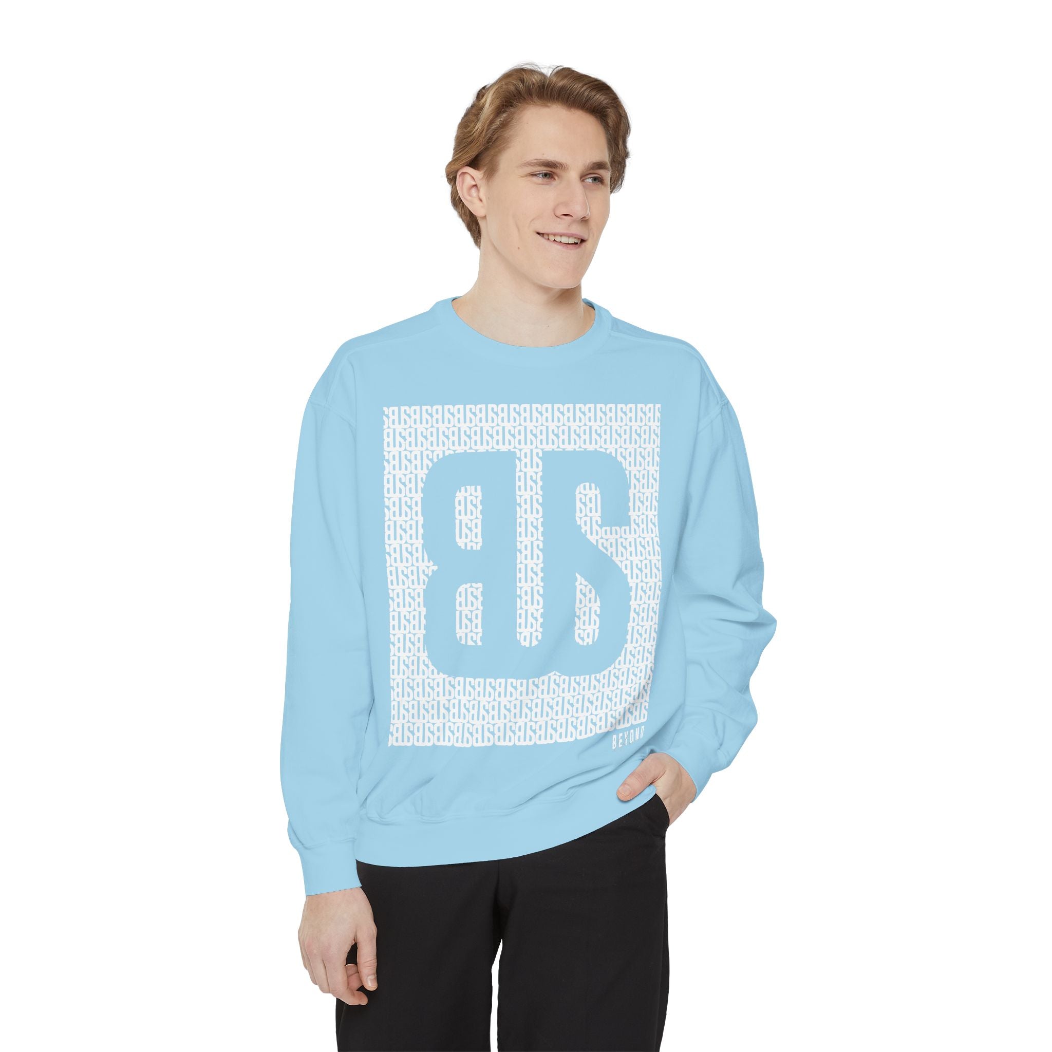 Beyond Unseen — Garment-Dyed Graphic Sweatshirt
