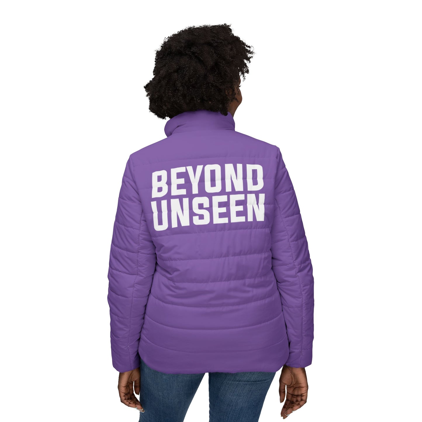 BUS-Women’s Puffer Jacket — Purple