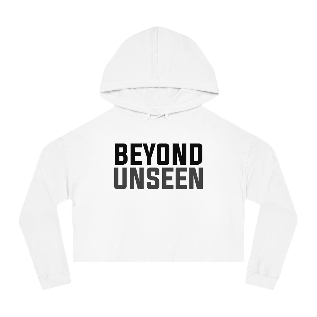 Beyond Unseen — Cropped Hoodie — streetwear cropped hoodie, unisex heavy blend