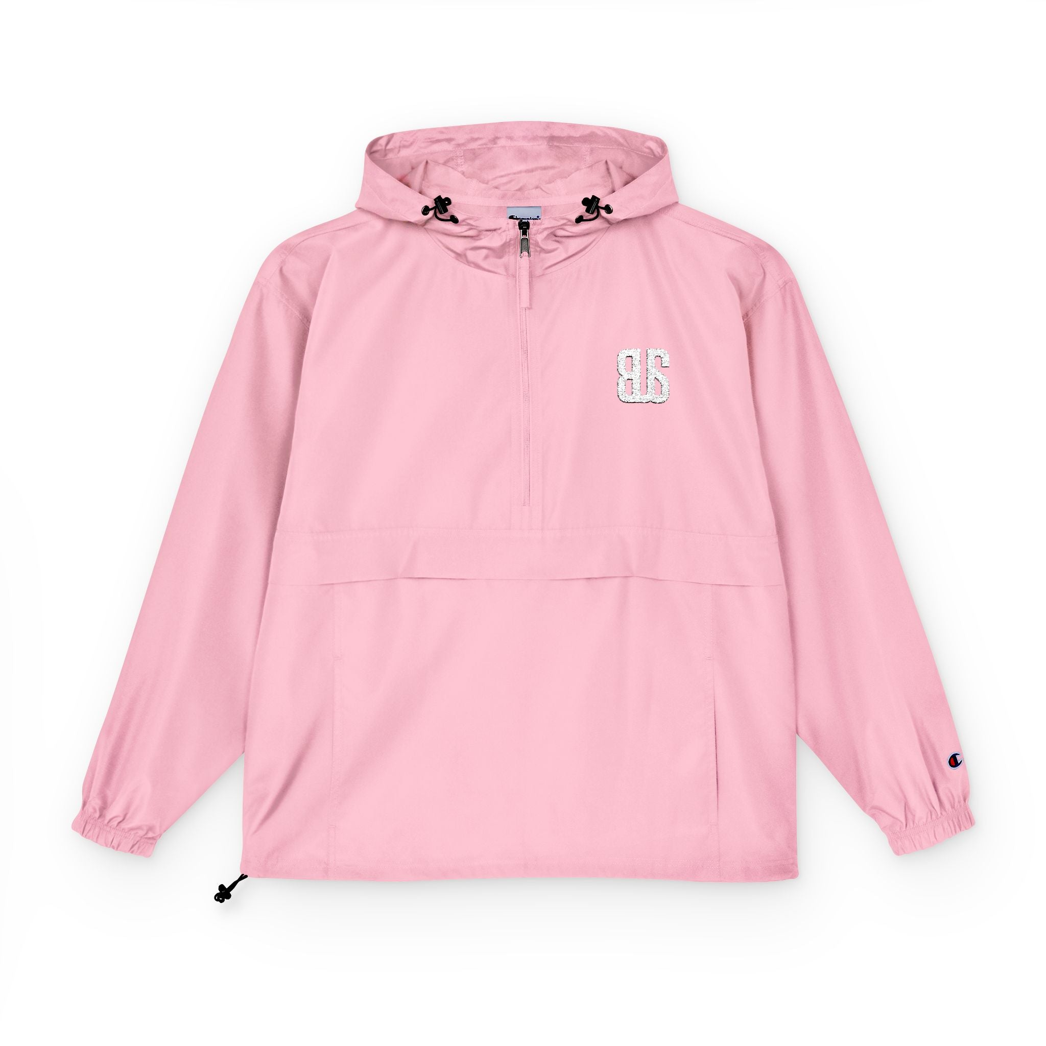 Champion Packable Orange Anorak Jacket - Lightweight Windbreaker for Outdoor Adventures