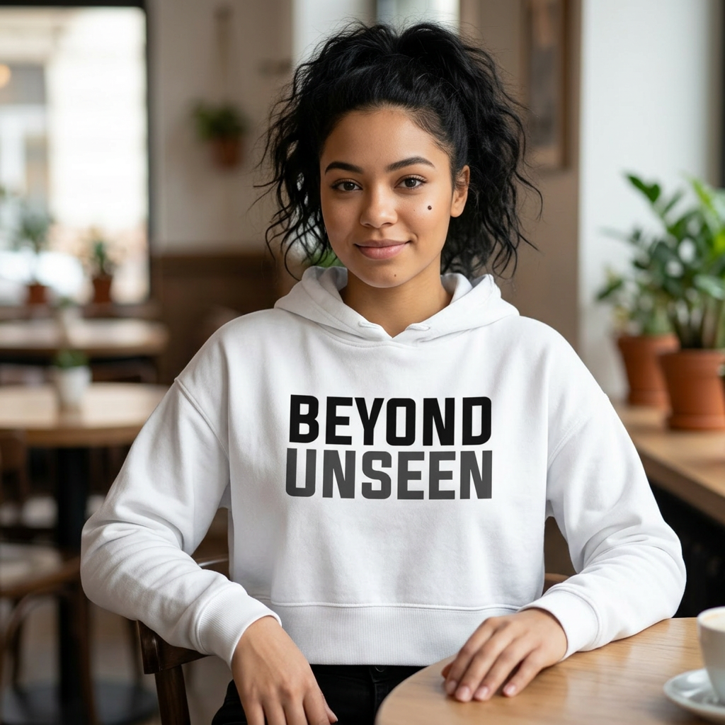 Beyond Unseen — Cropped Hoodie