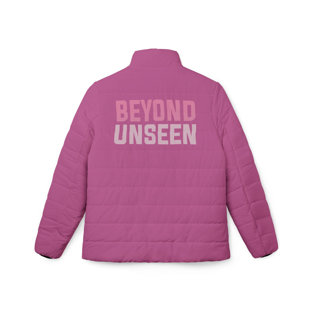 Beyond Unseen — Women's Puffer Jacket (Pink)