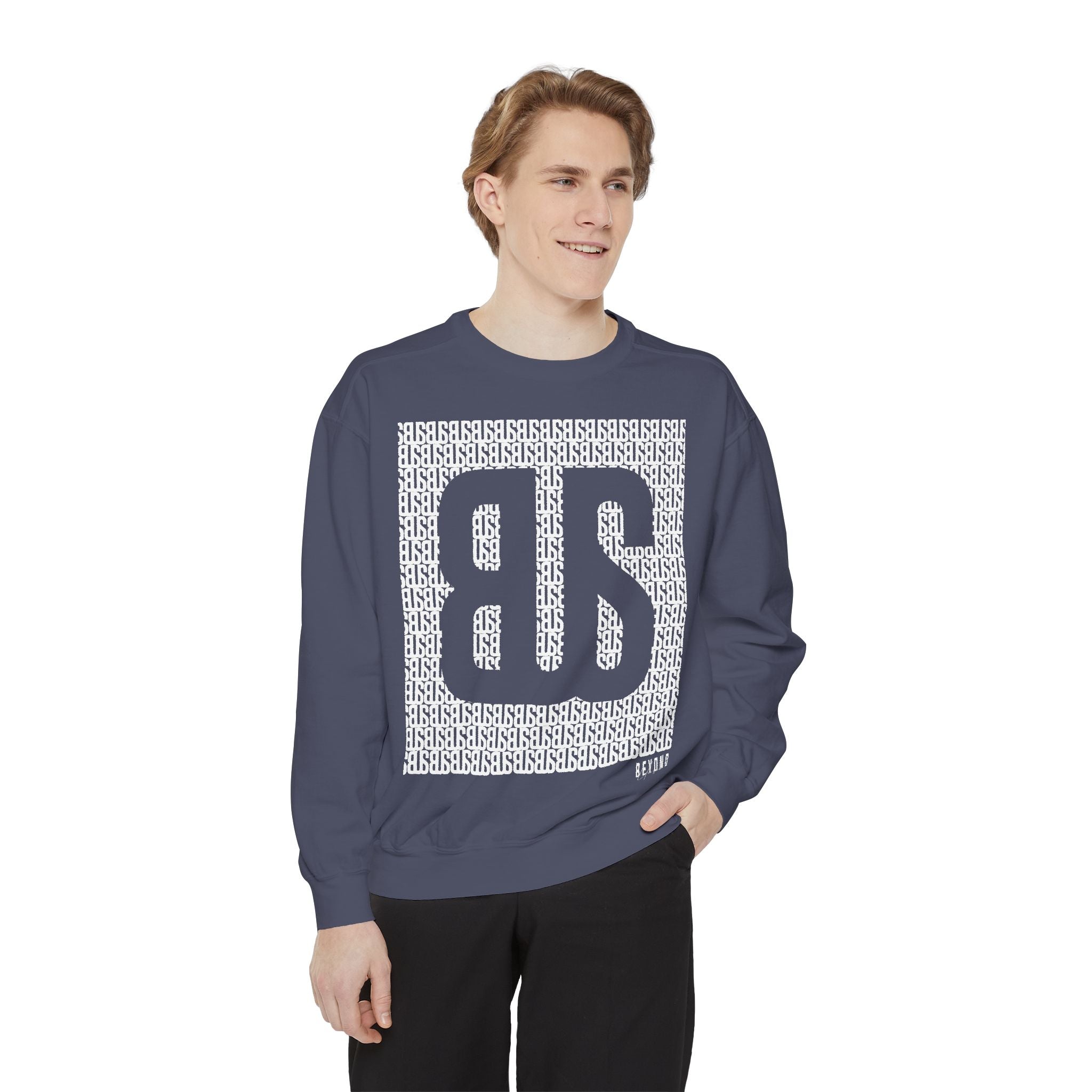 Beyond Unseen — Garment-Dyed Graphic Sweatshirt
