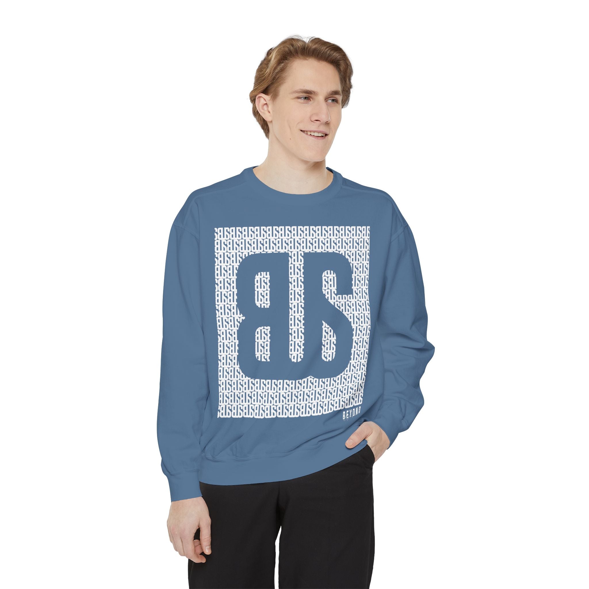 Beyond Unseen — Garment-Dyed Graphic Sweatshirt