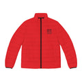 Beyond Unseen — Puffer Jacket Red — streetwear jacket, independent clothing brand