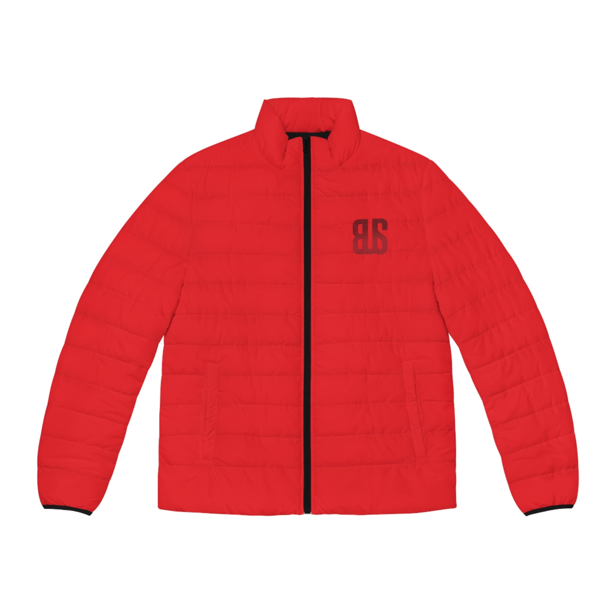 Beyond Unseen — Puffer Jacket Red — streetwear jacket, independent clothing brand
