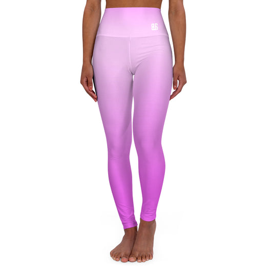 Beyond Comfort High Waisted Yoga Leggings in Pink Ombre