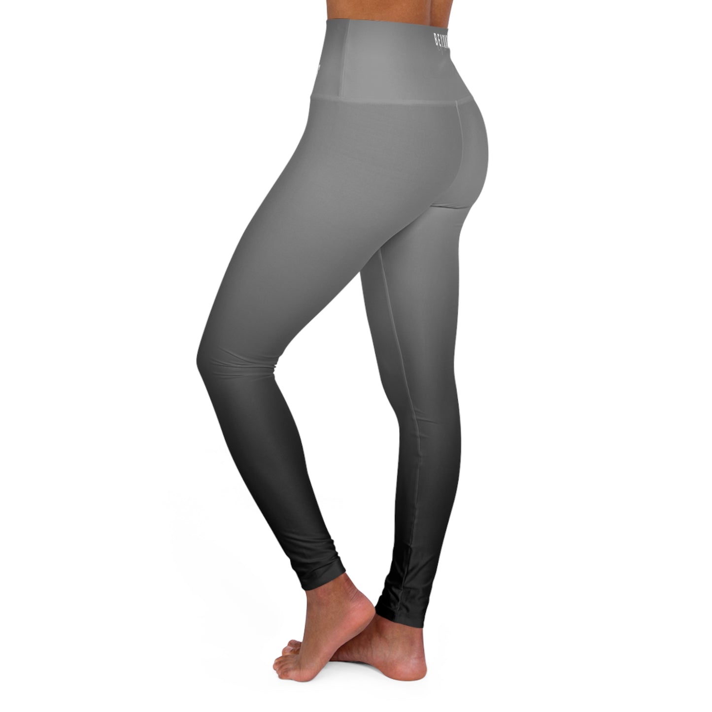 Beyond Comfort High Waisted Yoga Leggings in black Ombre