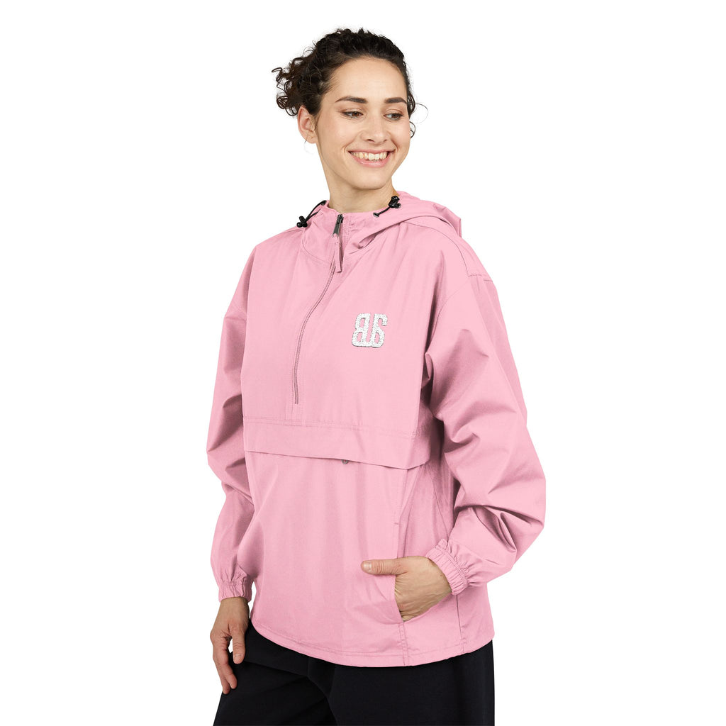 Champion Packable Orange Anorak Jacket - Lightweight Windbreaker for Outdoor Adventures