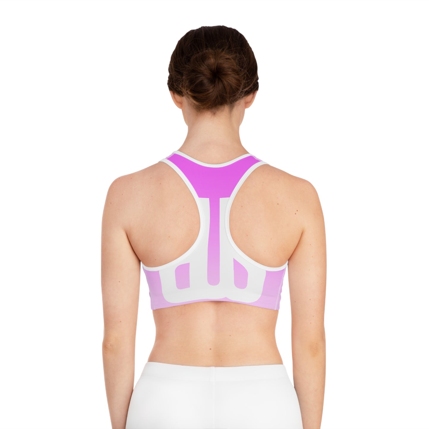 Gradient Pink Sports Bra - Beyond Your Limits Fitness Wear