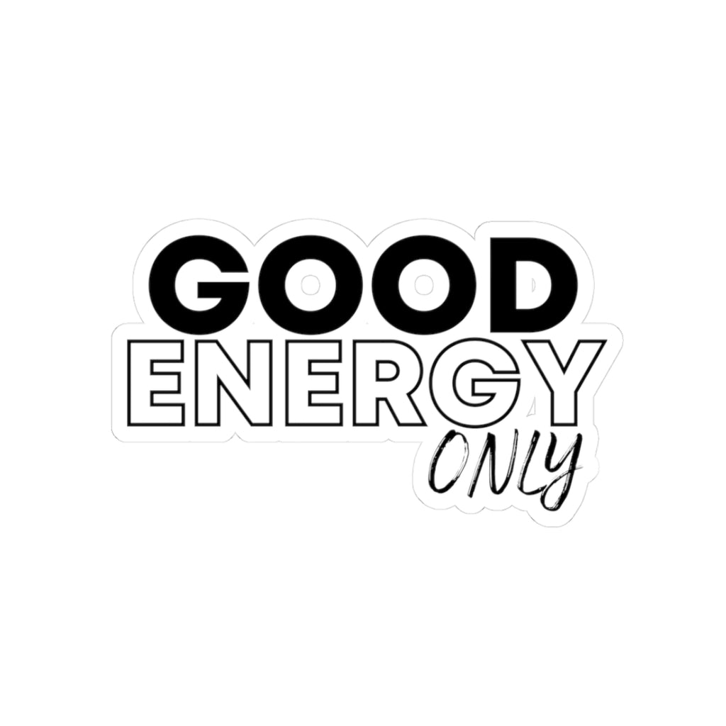 Good Energy Only Stickers — Beyond Unseen streetwear sticker pack, independent clothing brand