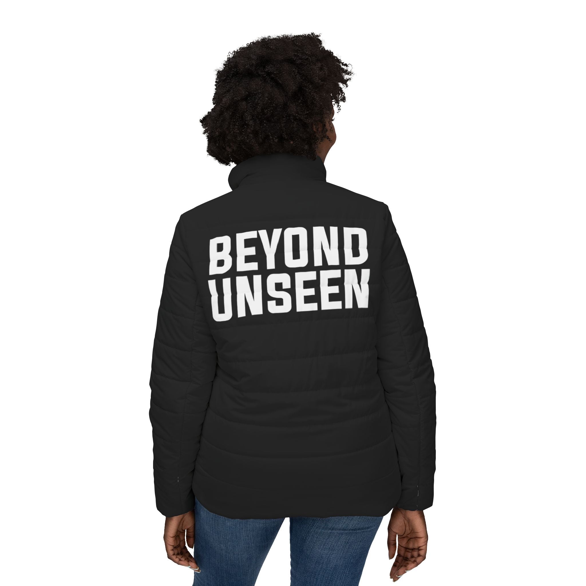 Beyond Unseen — Women's Puffer Jacket (Black)