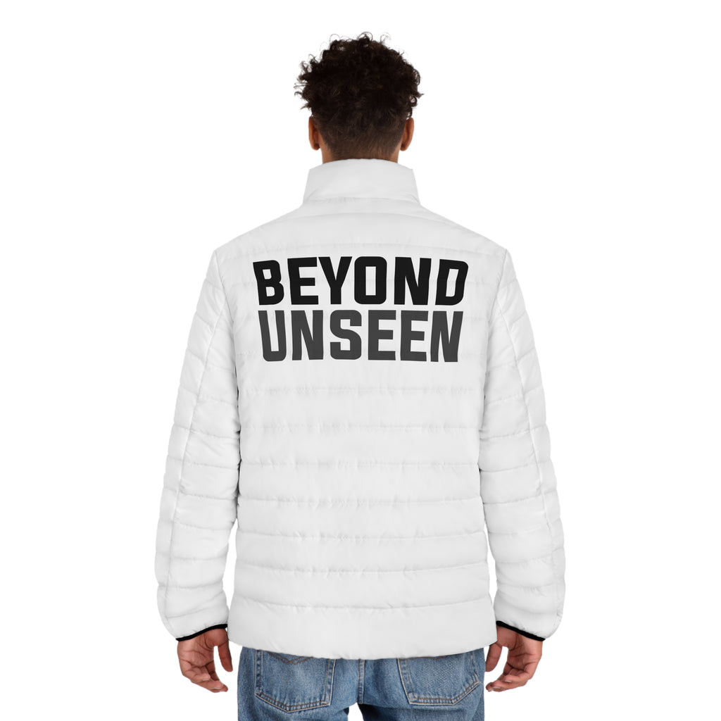 Beyond Unseen — Puffer Jacket (Black/White)