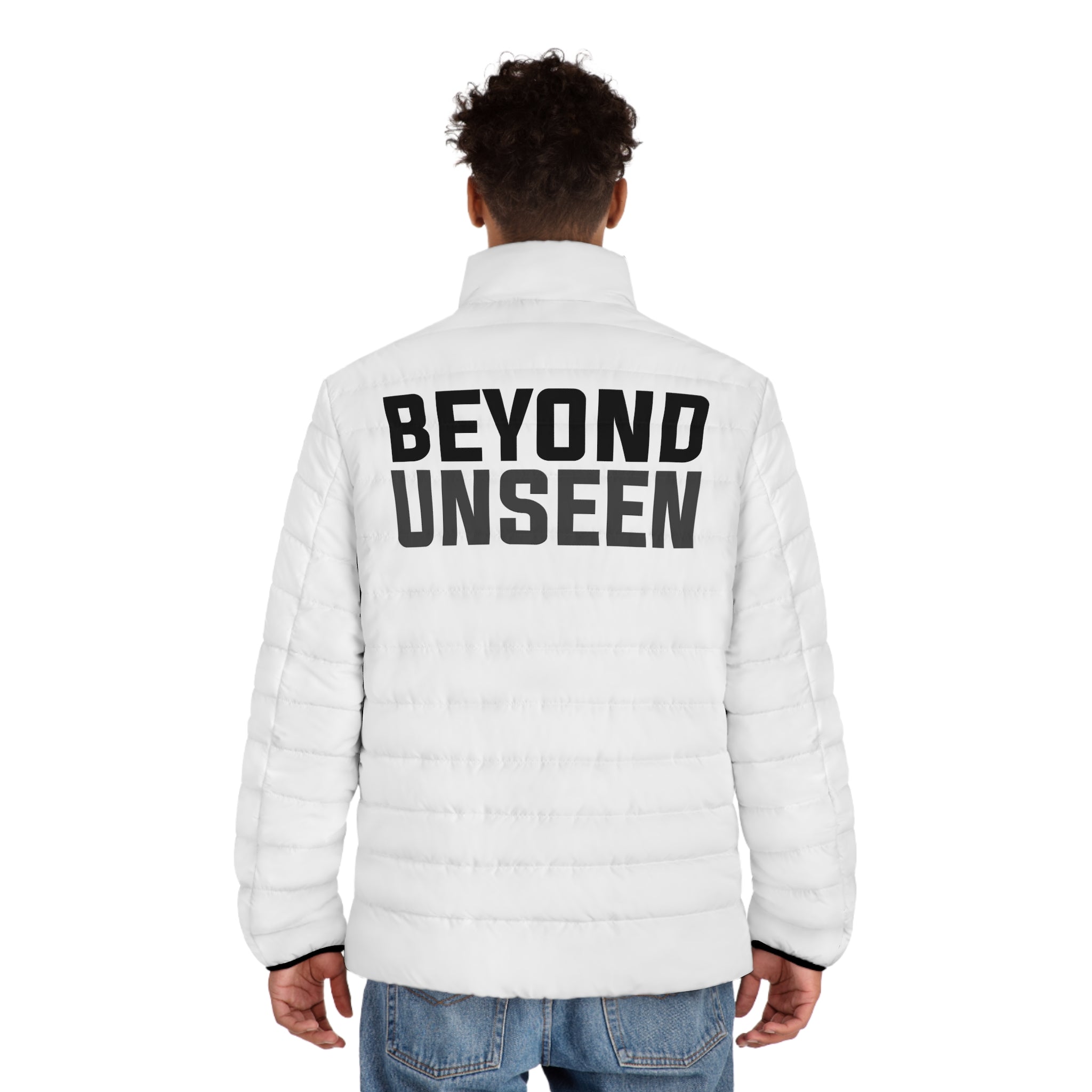 Beyond Unseen — Puffer Jacket (Black/White)