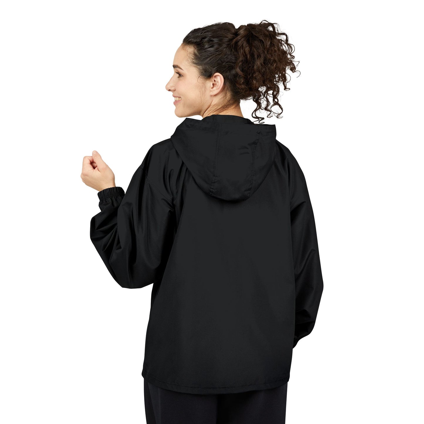 Champion Packable Orange Anorak Jacket - Lightweight Windbreaker for Outdoor Adventures