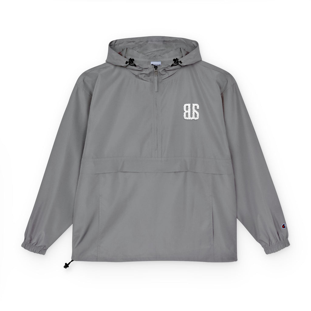 Champion Packable Orange Anorak Jacket - Lightweight Windbreaker for Outdoor Adventures